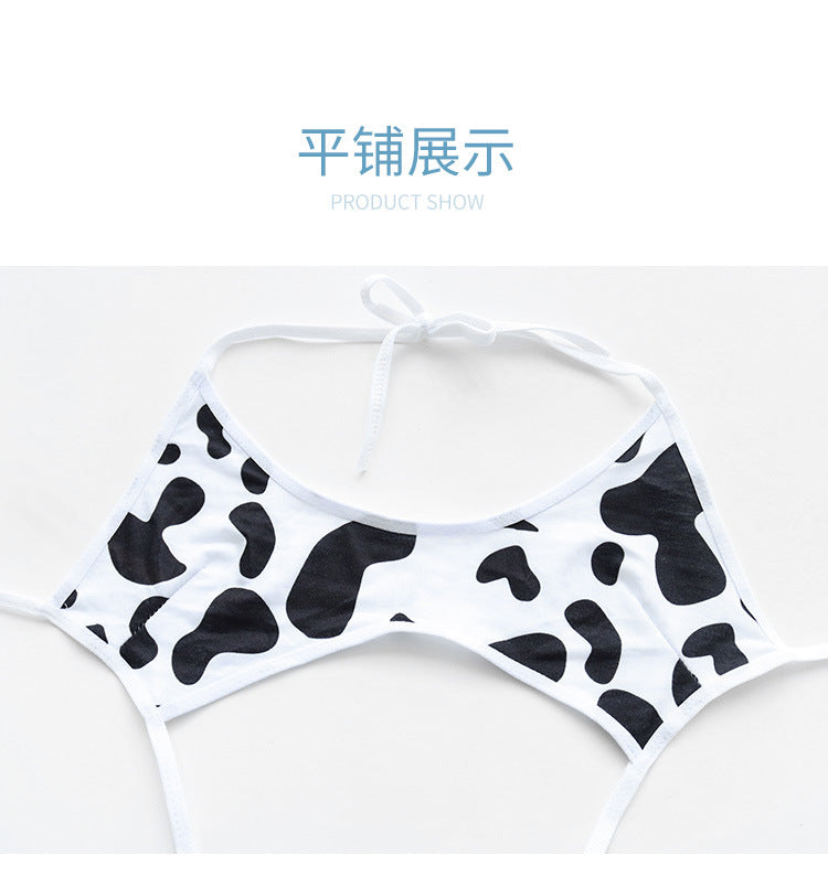 現貨 💖 奶牛三點式吊帶泳衣 情趣內衣 情趣睡衣 奶牛 比基尼 高叉 死庫水 角色扮演 Cosplay | 可以色色
