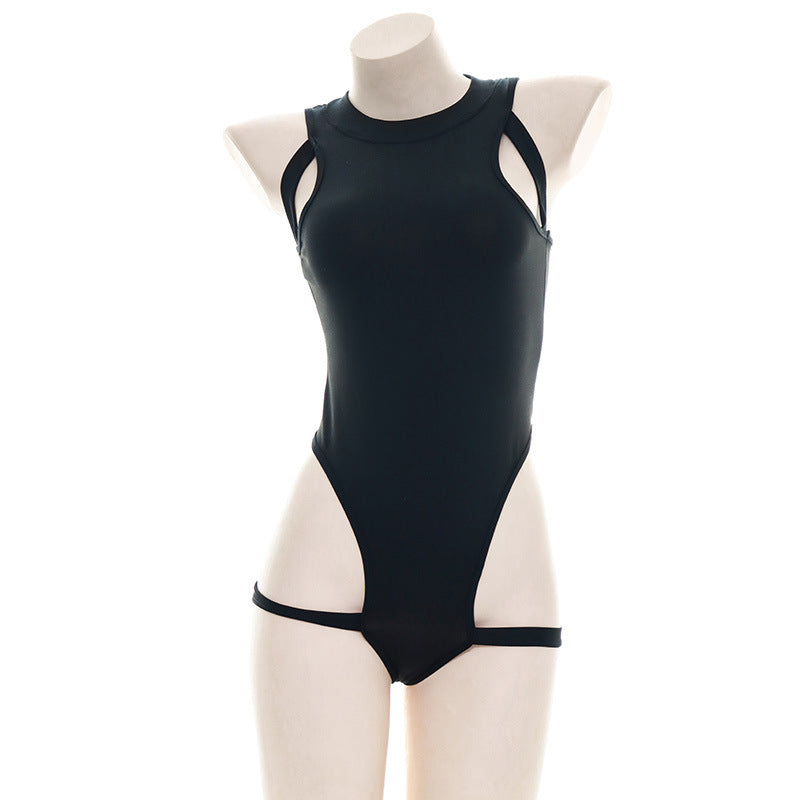 現貨 💖 性感死庫水 背後有拉鍊 胸側鏤空 連體衣 高叉  情趣內衣 | 可以色色