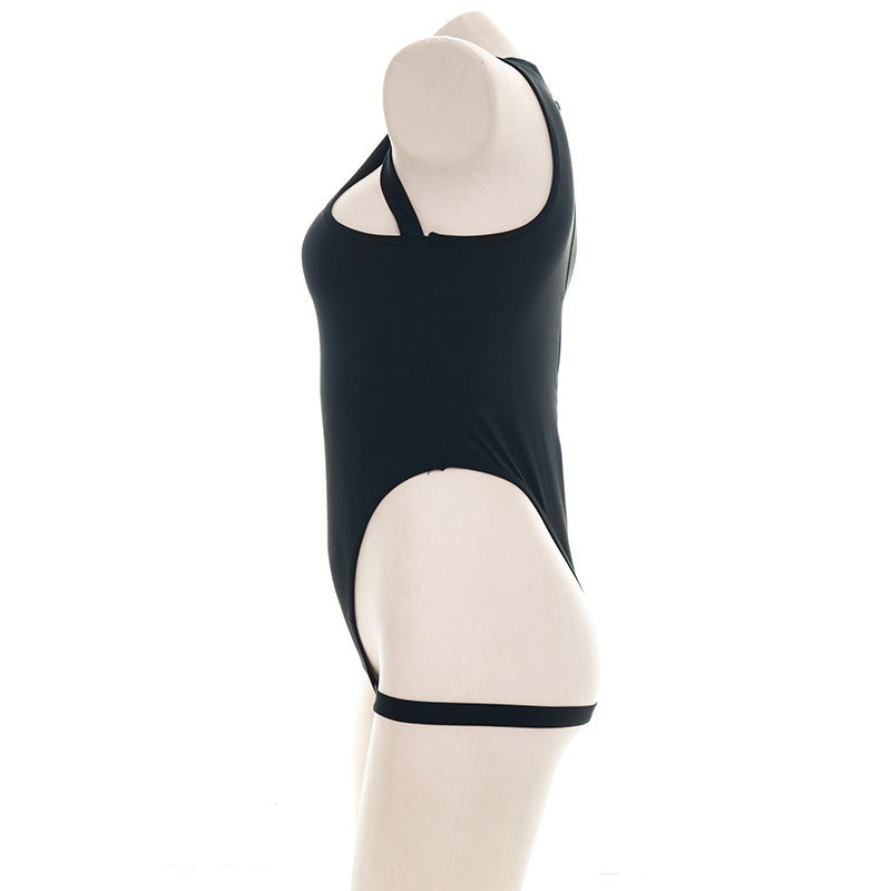 現貨 💖 性感死庫水 背後有拉鍊 胸側鏤空 連體衣 高叉  情趣內衣 | 可以色色