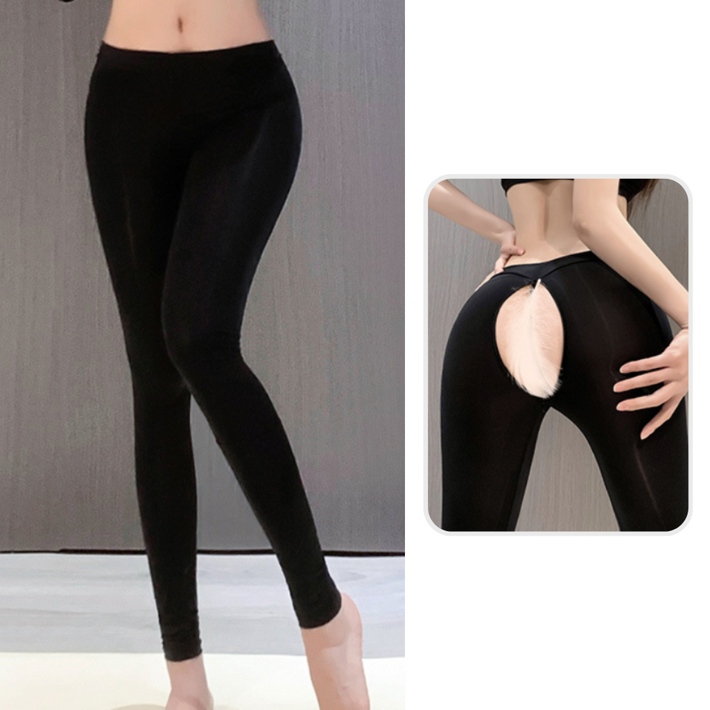 現貨 💖 戶外%%瑜珈褲 開襠款 露臀款 黑色 灰色 運動風 | 可以色色