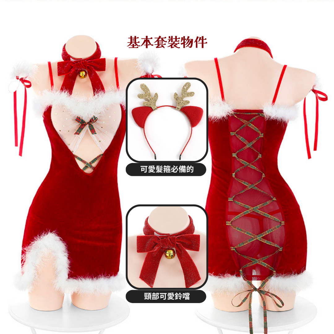 現貨 💖 聖誕裝 聖誕女郎 聖誕衣 表演服 情趣服 情趣 聖誕情趣 聖誕連身裙 | 可以色色