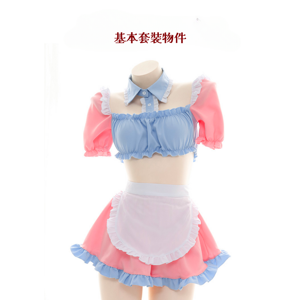 現貨 💖 可愛女僕裝 萬聖節 女僕睡衣 兩截圍裙式 萌系 情趣內衣 情趣睡衣 角色扮演 Cosplay | 可以