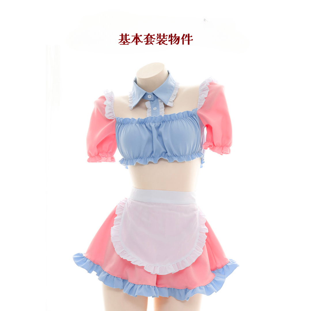 現貨 💖 可愛女僕裝 萬聖節 女僕睡衣 兩截圍裙式 萌系 情趣內衣 情趣睡衣 角色扮演 Cosplay | 可以