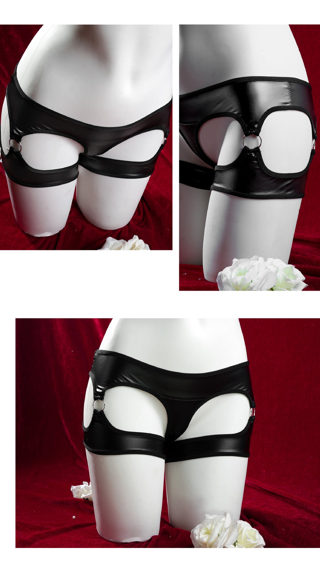 現貨 💖 漆皮短褲 束縛感 BDSM 女王 性感 緊身 情趣短褲 | 可以色色