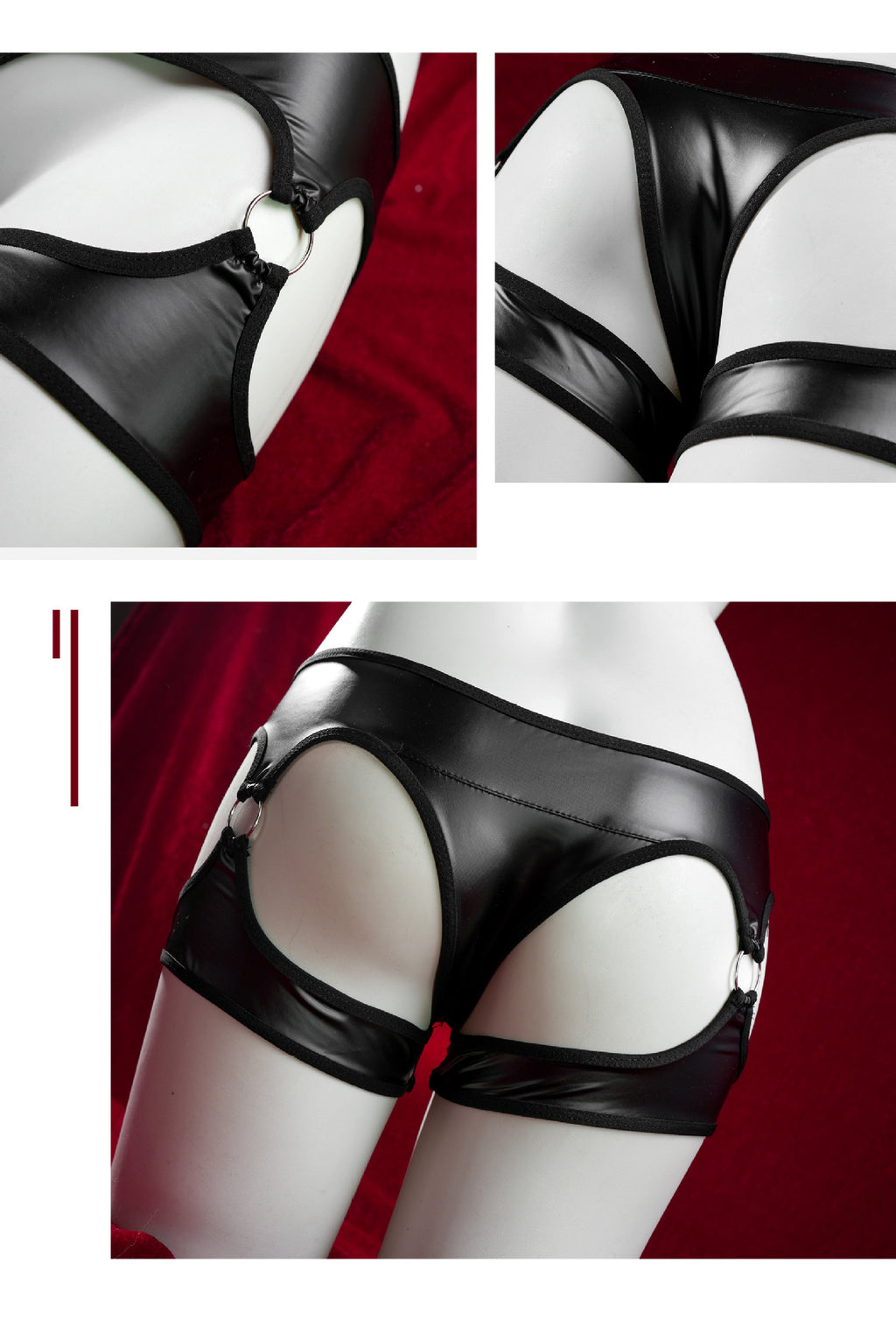 現貨 💖 漆皮短褲 束縛感 BDSM 女王 性感 緊身 情趣短褲 | 可以色色