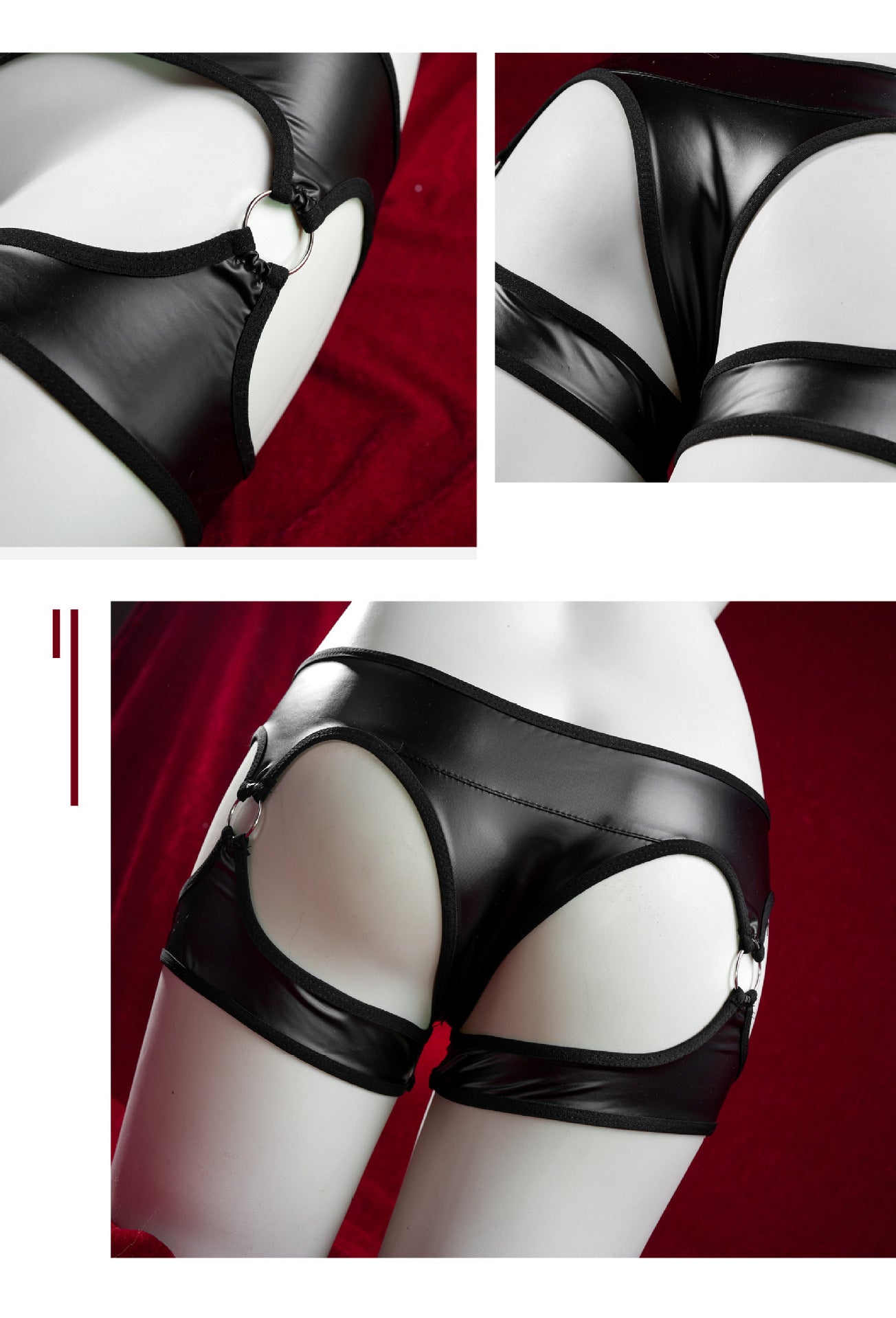 現貨 💖 漆皮短褲 束縛感 BDSM 女王 性感 緊身 情趣短褲 | 可以色色