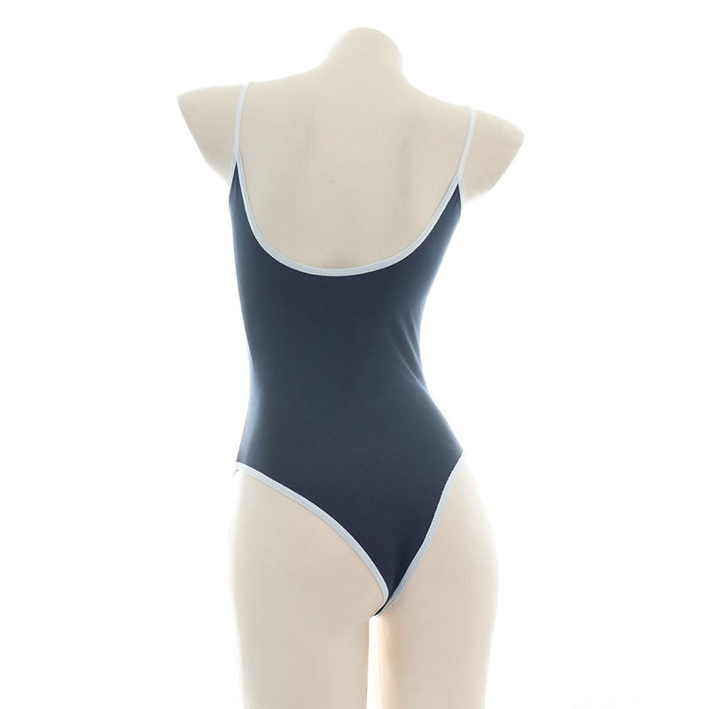 現貨 💖 夏天清純死庫水 細肩帶 純情 情趣內衣 露背 泳裝 經典款 連體衣 顯身材 | 可以色色