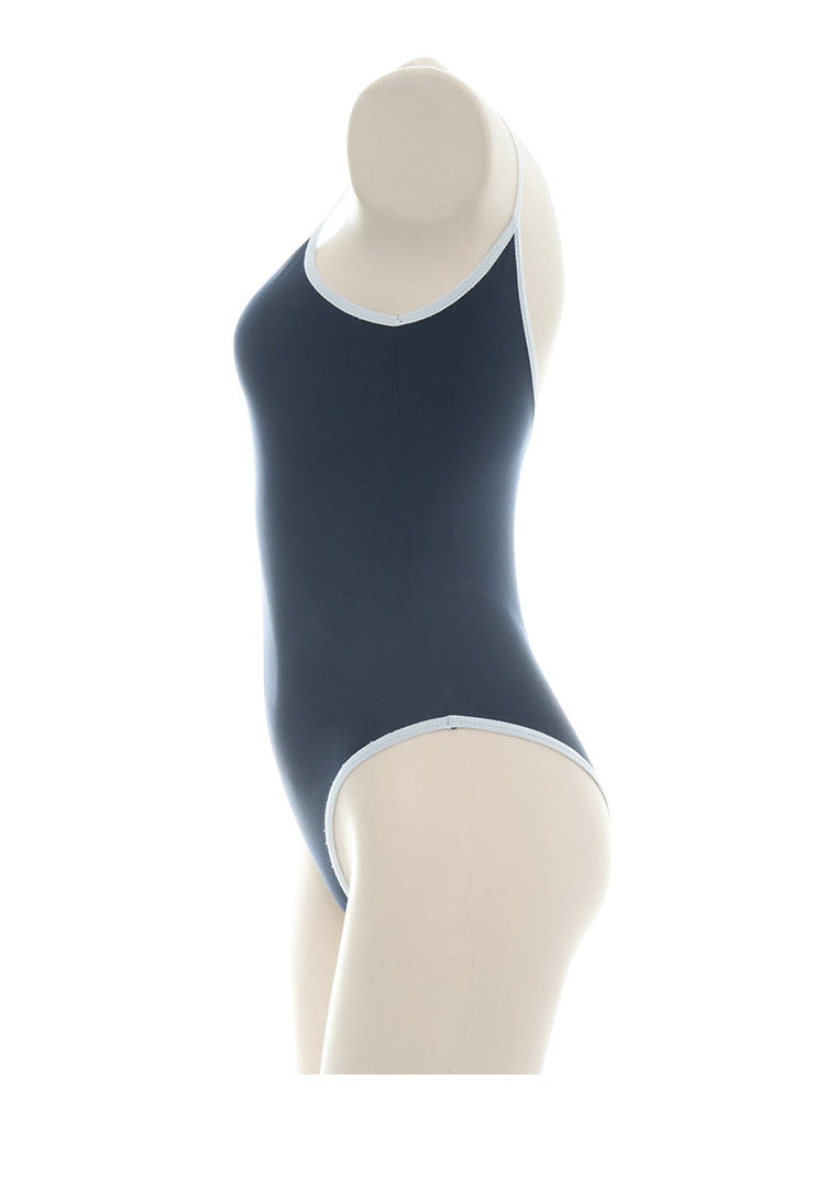 現貨 💖 夏天清純死庫水 細肩帶 純情 情趣內衣 露背 泳裝 經典款 連體衣 顯身材 | 可以色色