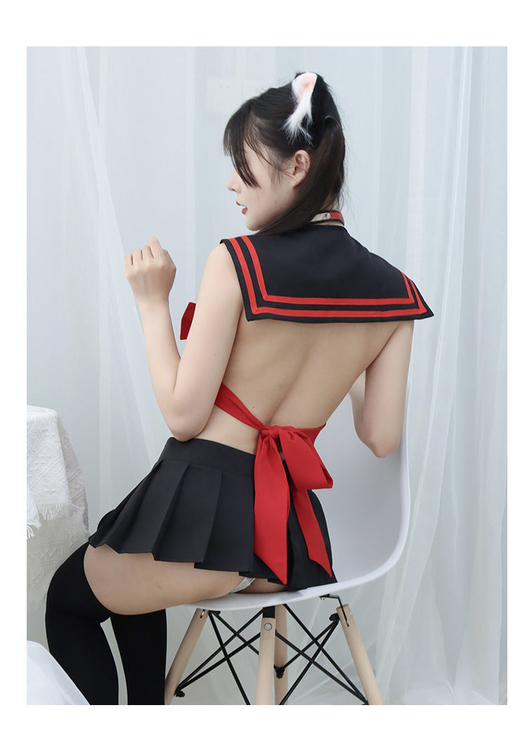 現貨 💖 美少女戰士風睡衣 綁帶蝴蝶結 水手服 情趣內衣 情趣睡衣 兩件式 角色扮演 Cosplay | 可以色色