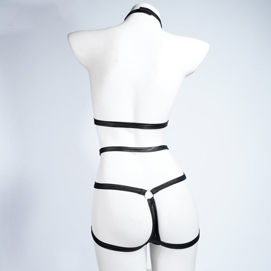 現貨 💖 皮革捆綁束縛衣 金屬環 緊身衣 BDSM 情趣皮革衣 主僕 身體束縛 | 可以色色