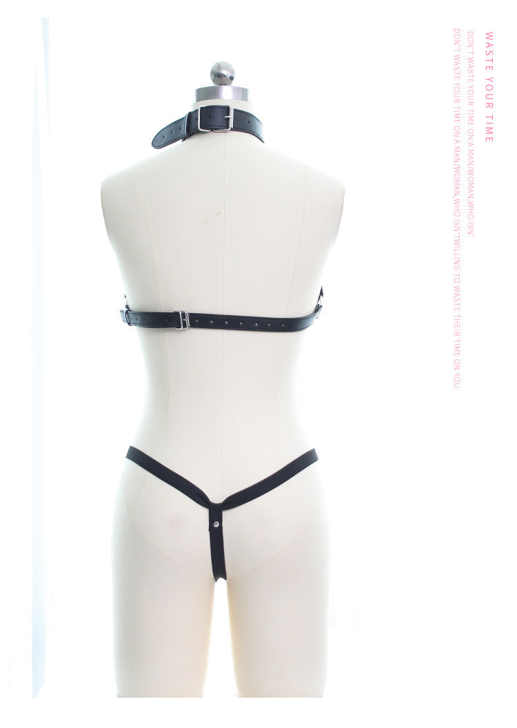 現貨 💖 皮革情趣衣 SM 捆綁 漆皮 束縛 皮扣可調整 | 可以色色