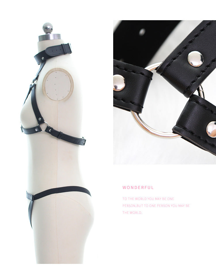 現貨 💖 皮革情趣衣 SM 捆綁 漆皮 束縛 皮扣可調整 | 可以色色