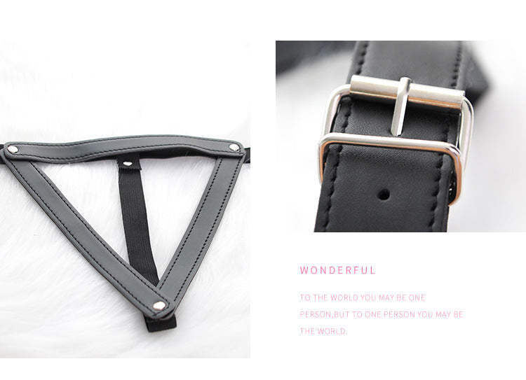 現貨 💖 皮革情趣衣 SM 捆綁 漆皮 束縛 皮扣可調整 | 可以色色