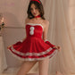 預購中 💖 聖誕兔女郎裝 聖誕裝 兔女郎 兔耳聖誕裝 聖誕連身裙 聖裝服 紅色聖誕衣 情趣內衣 | 可以色色
